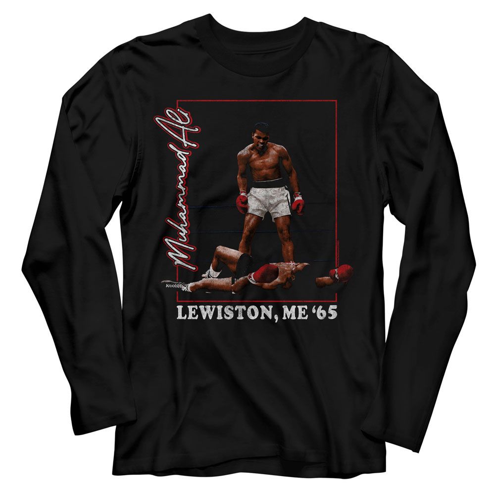 Muhammad Ali - Lewiston Me 65 Long Sleeve Boyfriend Tee