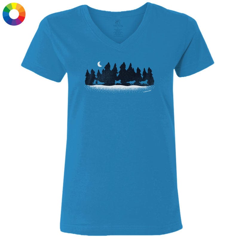 Musher Mountain - Ladies T-Shirt V-Neck