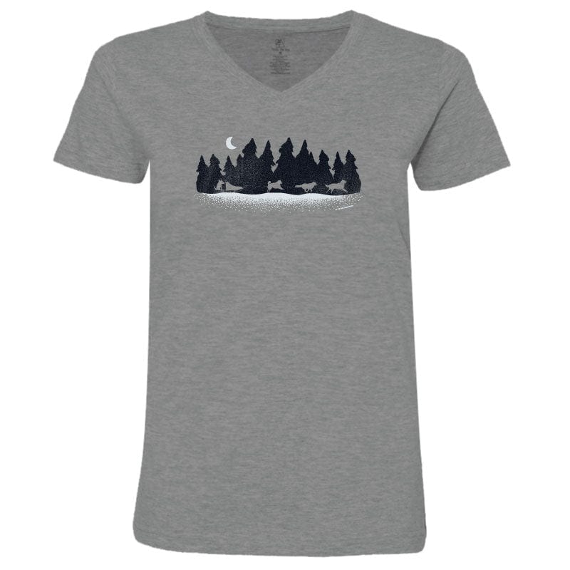 Musher Mountain - Ladies T-Shirt V-Neck