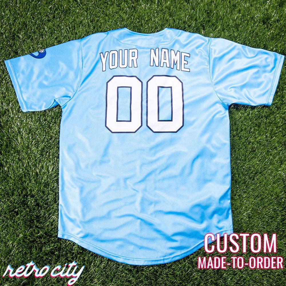 Myrtle Beach Mermen Kenny Powers Full-Button Baseball Jersey Custom - lylyprint.com