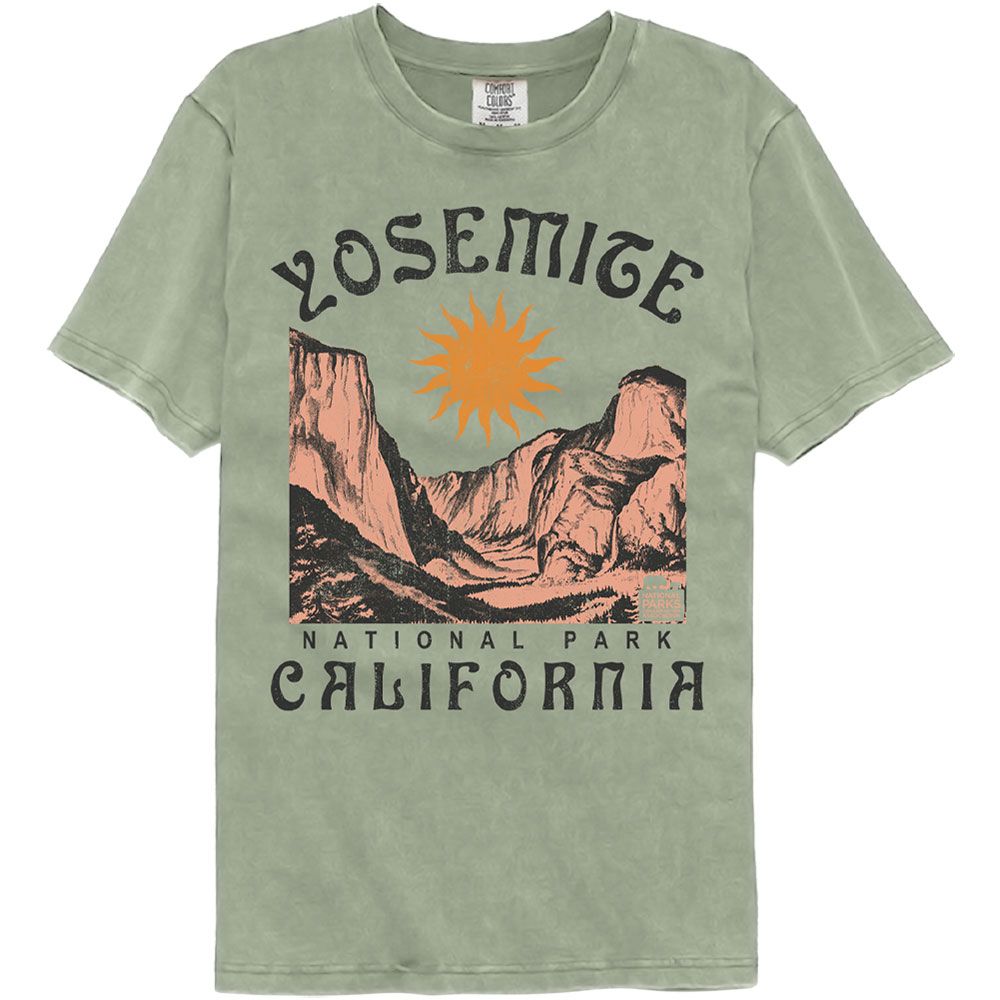 National Parks - Yosemite Noveau Comfort Color T-Shirt