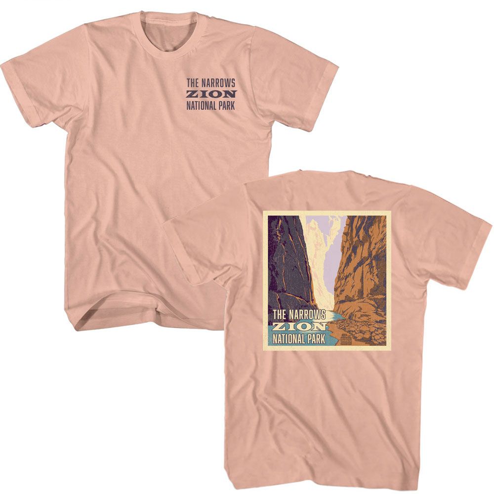 National Parks - Zion Narrows Front Back T-Shirt