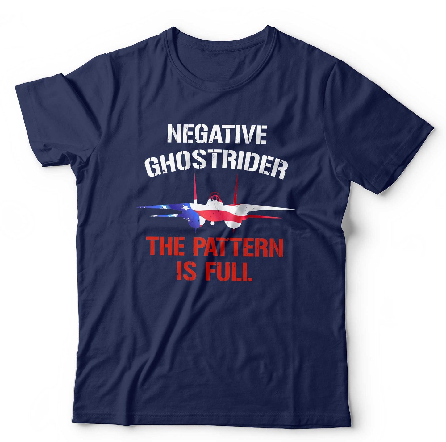 Negative Ghost rider The Pattern Is Full Colour Ã¢â‚¬â€œ Top Gun T-Shirt Unisex