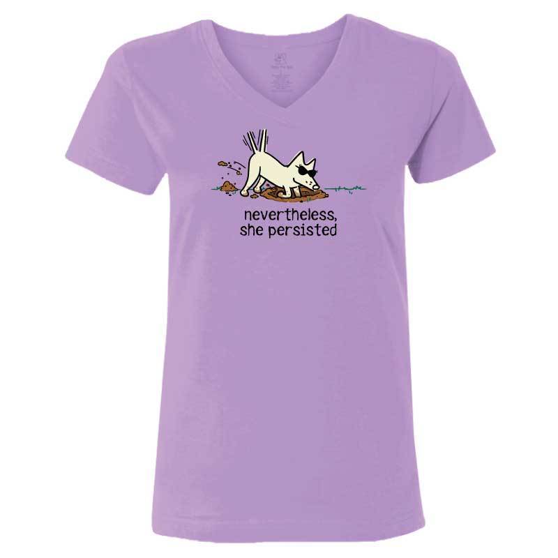 Nevertheless, She Persisted - Ladies T-Shirt V-Neck