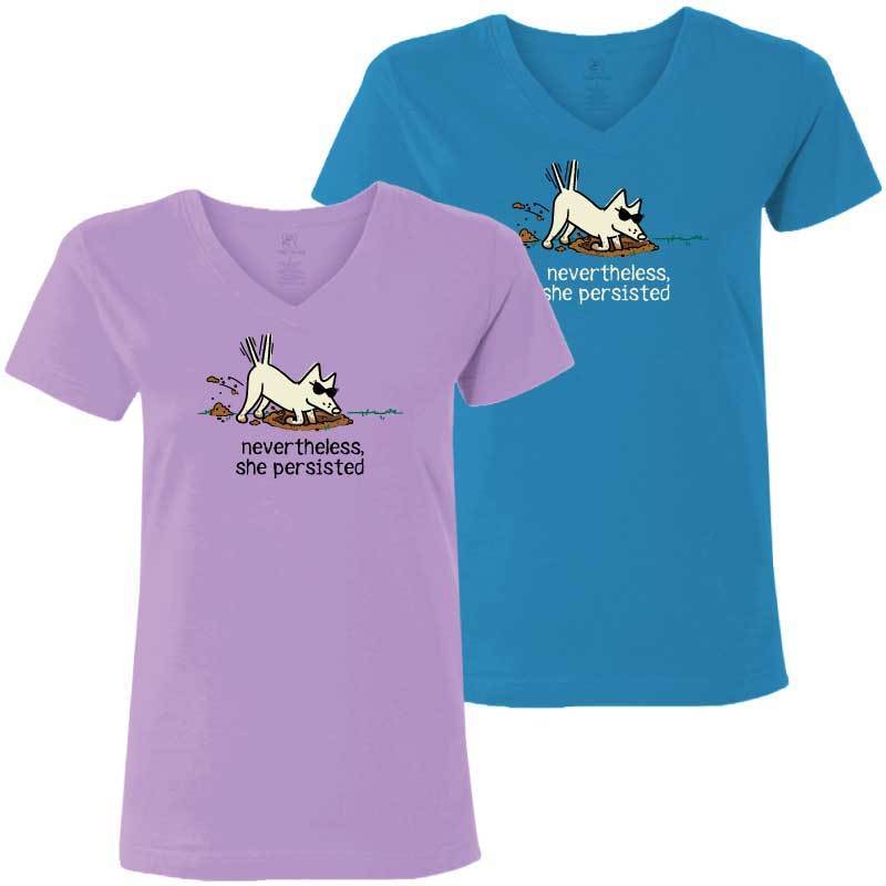 Nevertheless, She Persisted - Ladies T-Shirt V-Neck