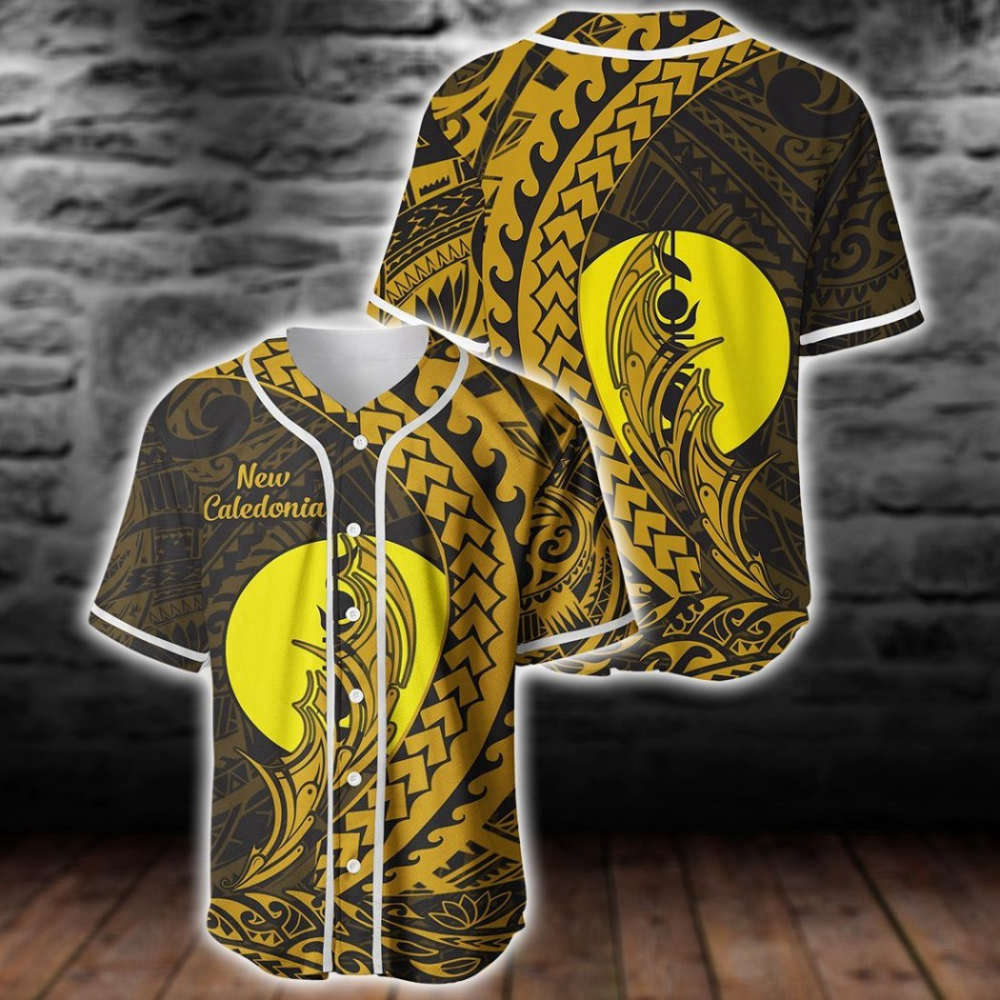 New Caledonia Wings Style Baseball Jersey - Aopprinter