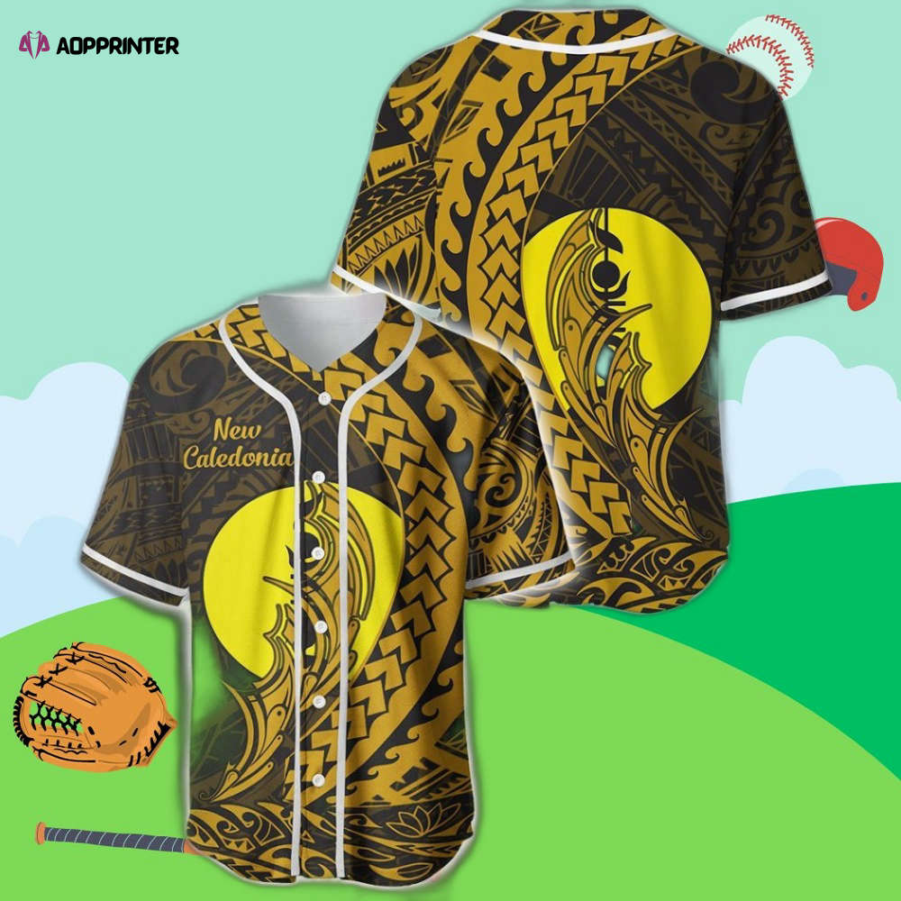 New Caledonia Wings Style Baseball Jersey - Aopprinter