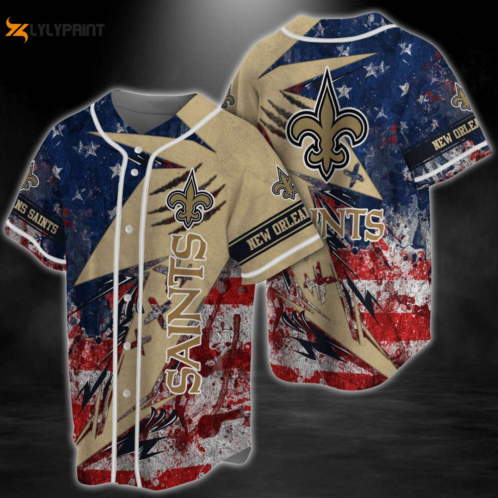 Premium New Orleans Saints Baseball Jersey Gifts for Die-Hard Fans - lylyprint.com