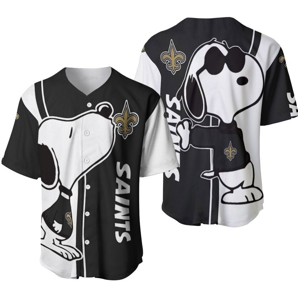 New Orleans Saints snoopy lover Printed Baseball Jersey Gifts for Fans - lylyprint.com