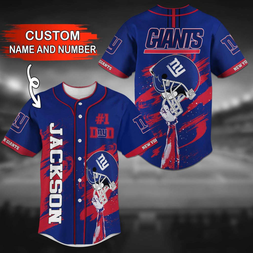 New York Giants Personalized Baseball Jersey - lylyprint.com