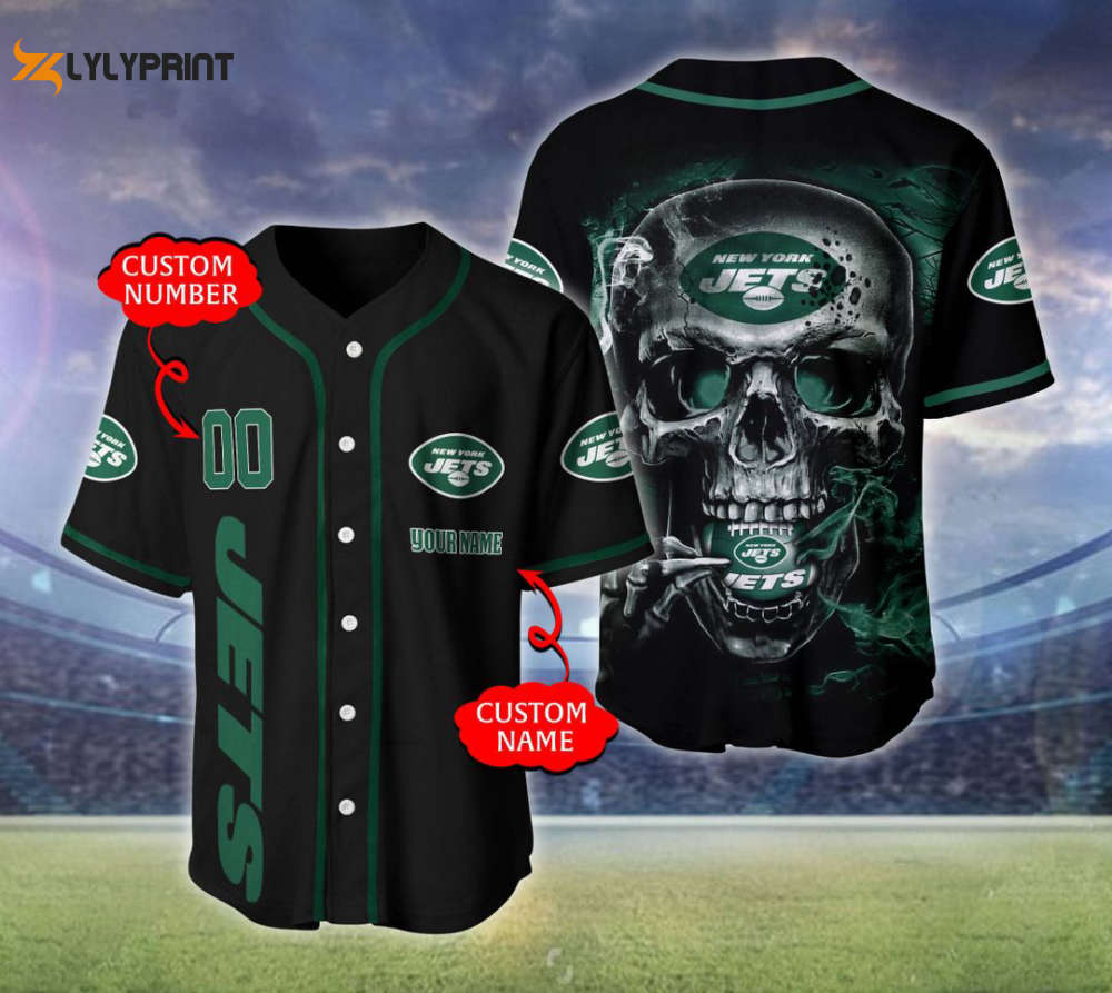New York Jets Personalized Baseball Jersey Fan Gifts - lylyprint.com