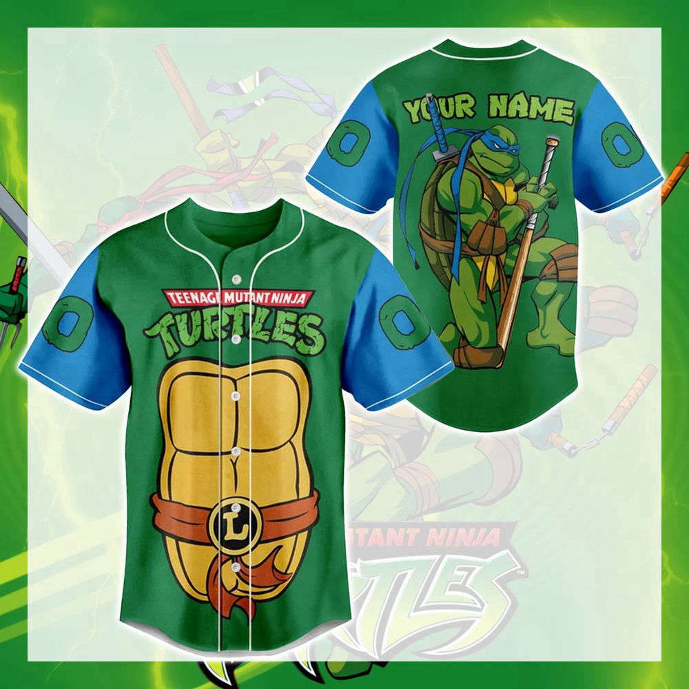 Ninja Turtle Baseball Jersey, Ninja Turtle Jersey Shirt - lylyprint.com