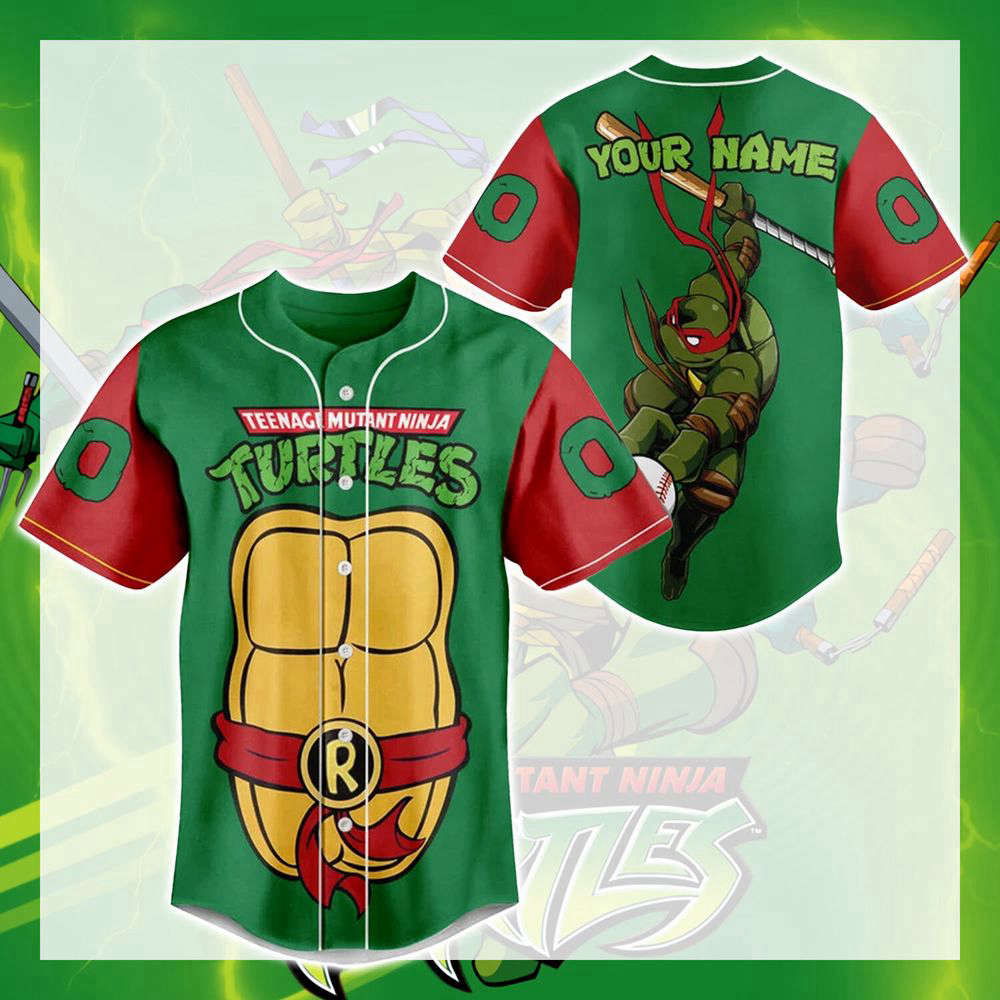 Ninja Turtle Baseball Jersey, Ninja Turtle Jersey Shirt - lylyprint.com