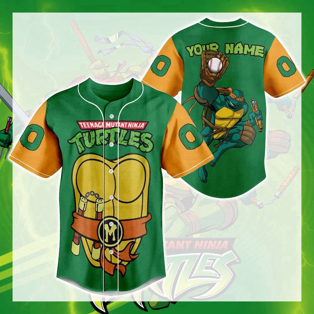 Ninja Turtle Baseball Jersey, Ninja Turtle Jersey Shirt - lylyprint.com