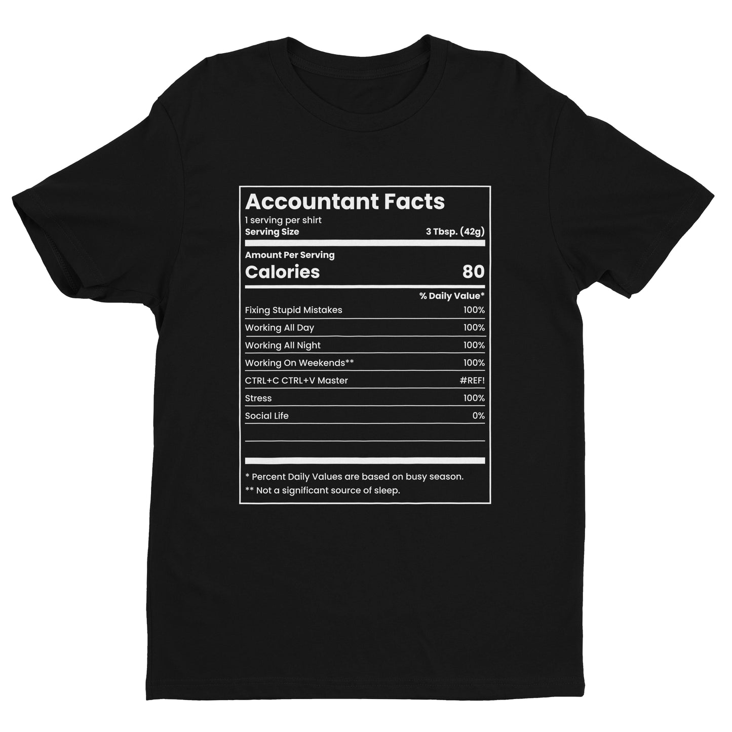 Accountant Facts Tee
