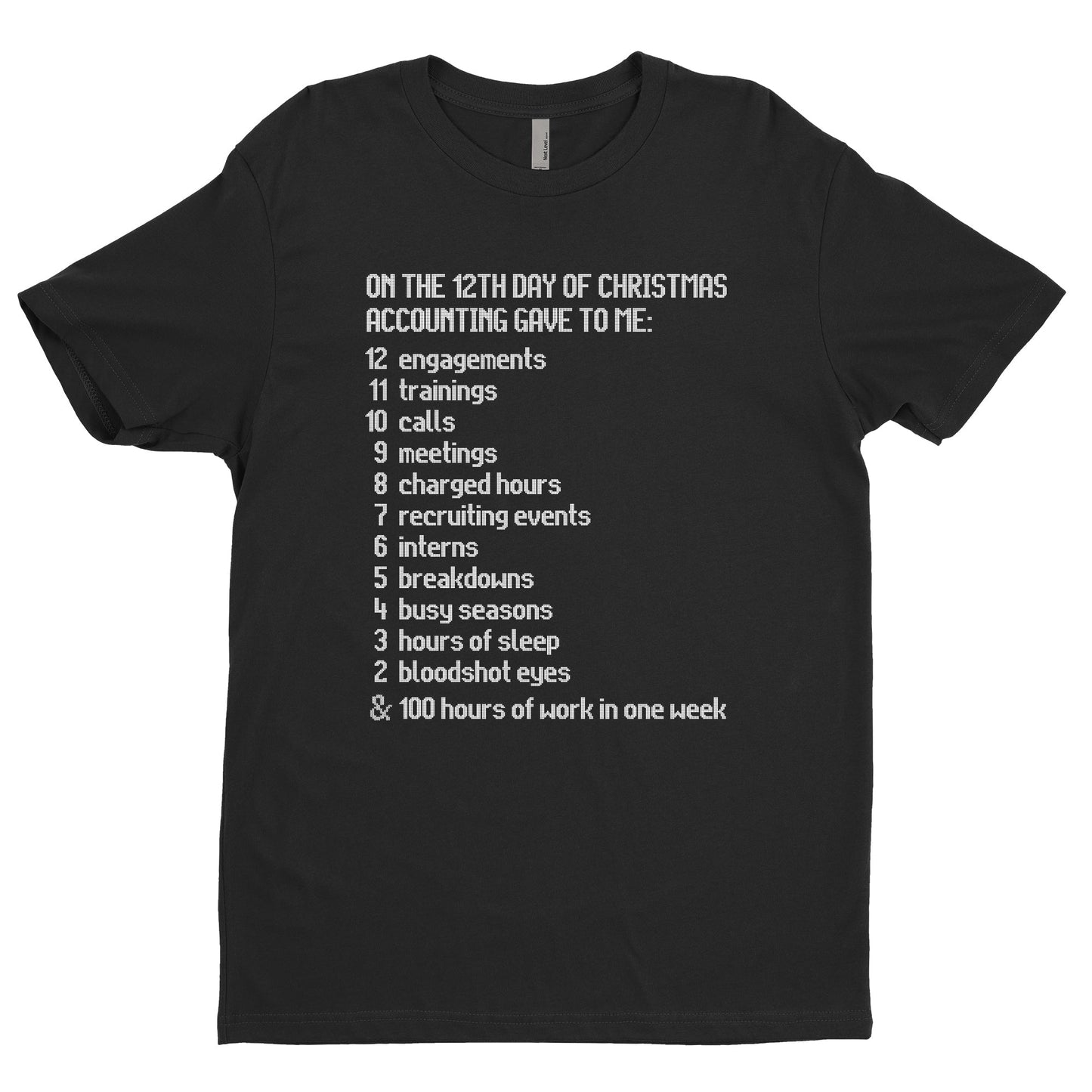 The Twelve Days Of Accounting T-Shirt