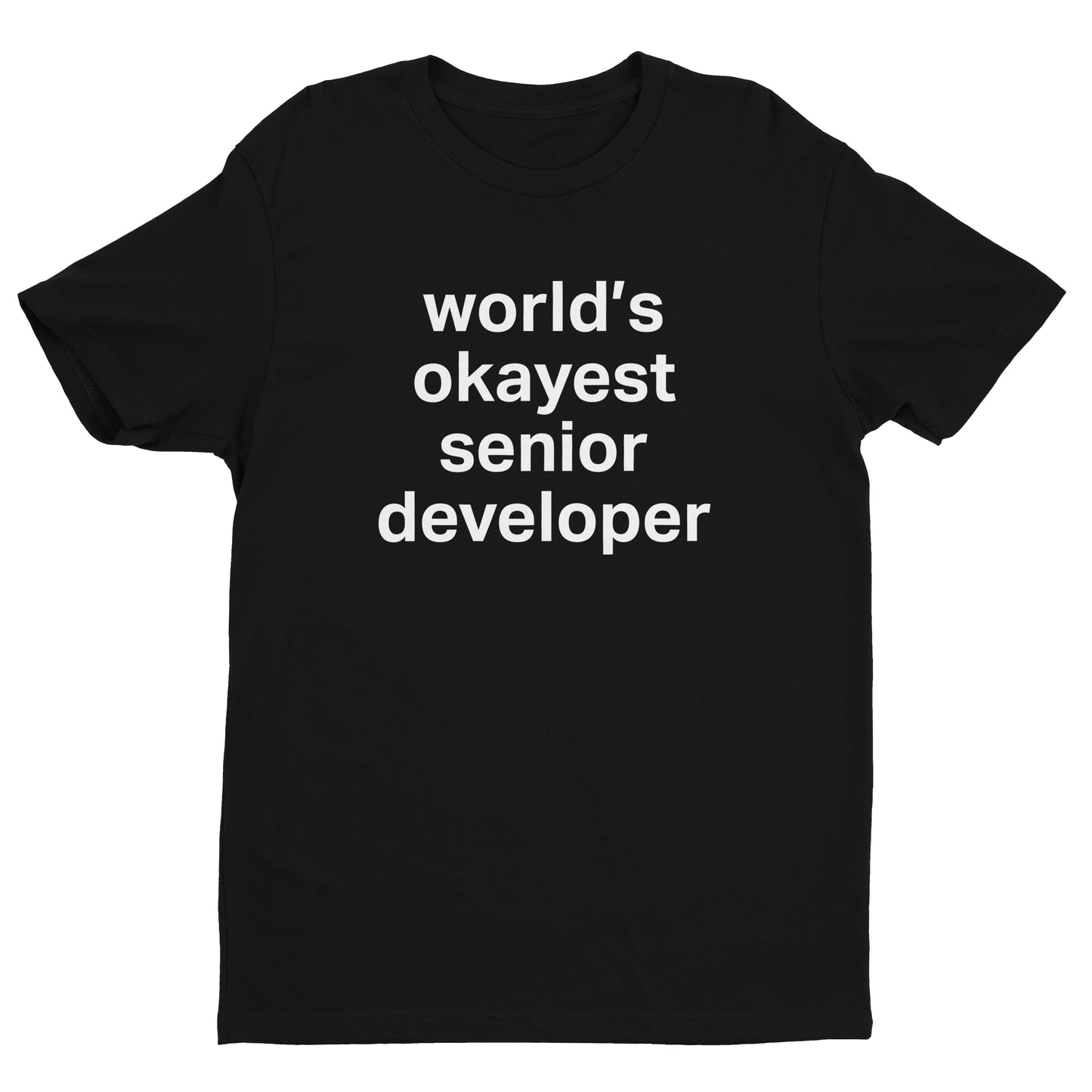 World's Okayest Senior Developer Tee