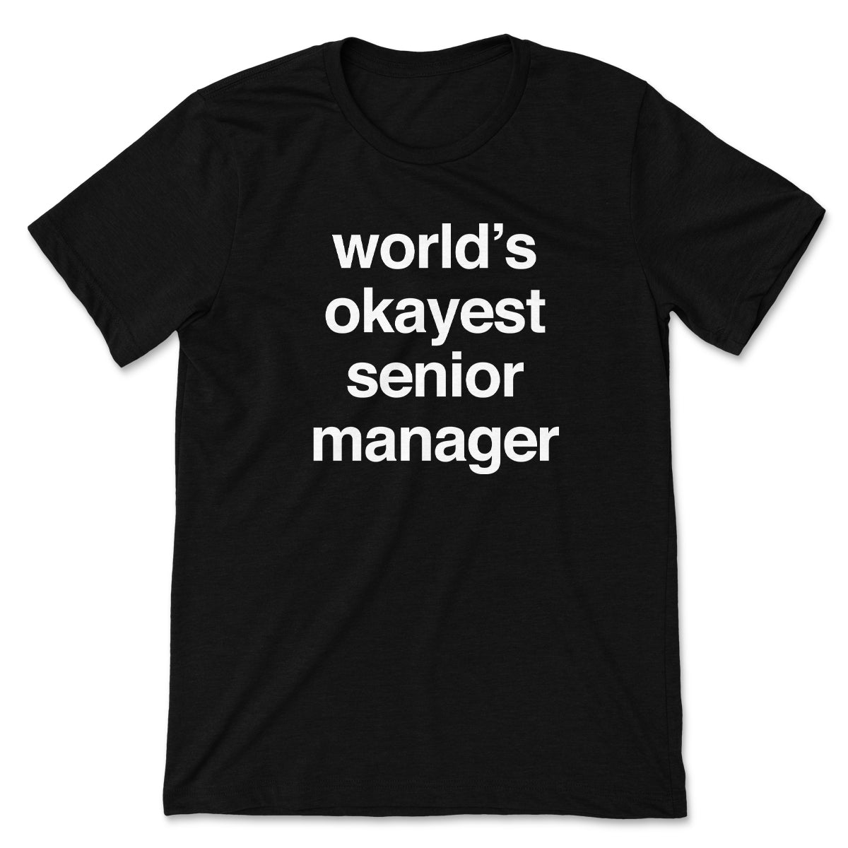 World's Okayest Senior Manager Tee
