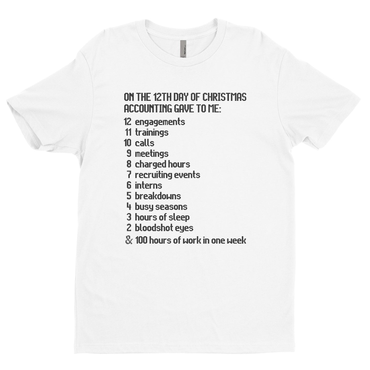 The Twelve Days Of Accounting T-Shirt