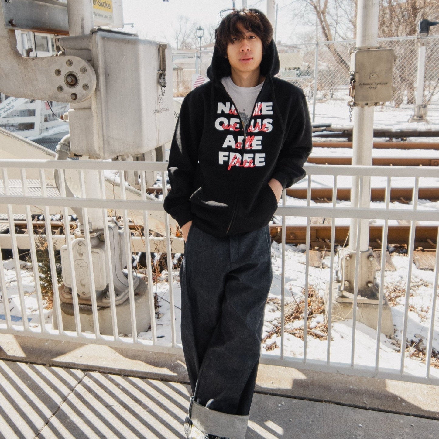 None Of Us Are Free Zip-Up Hoodie
