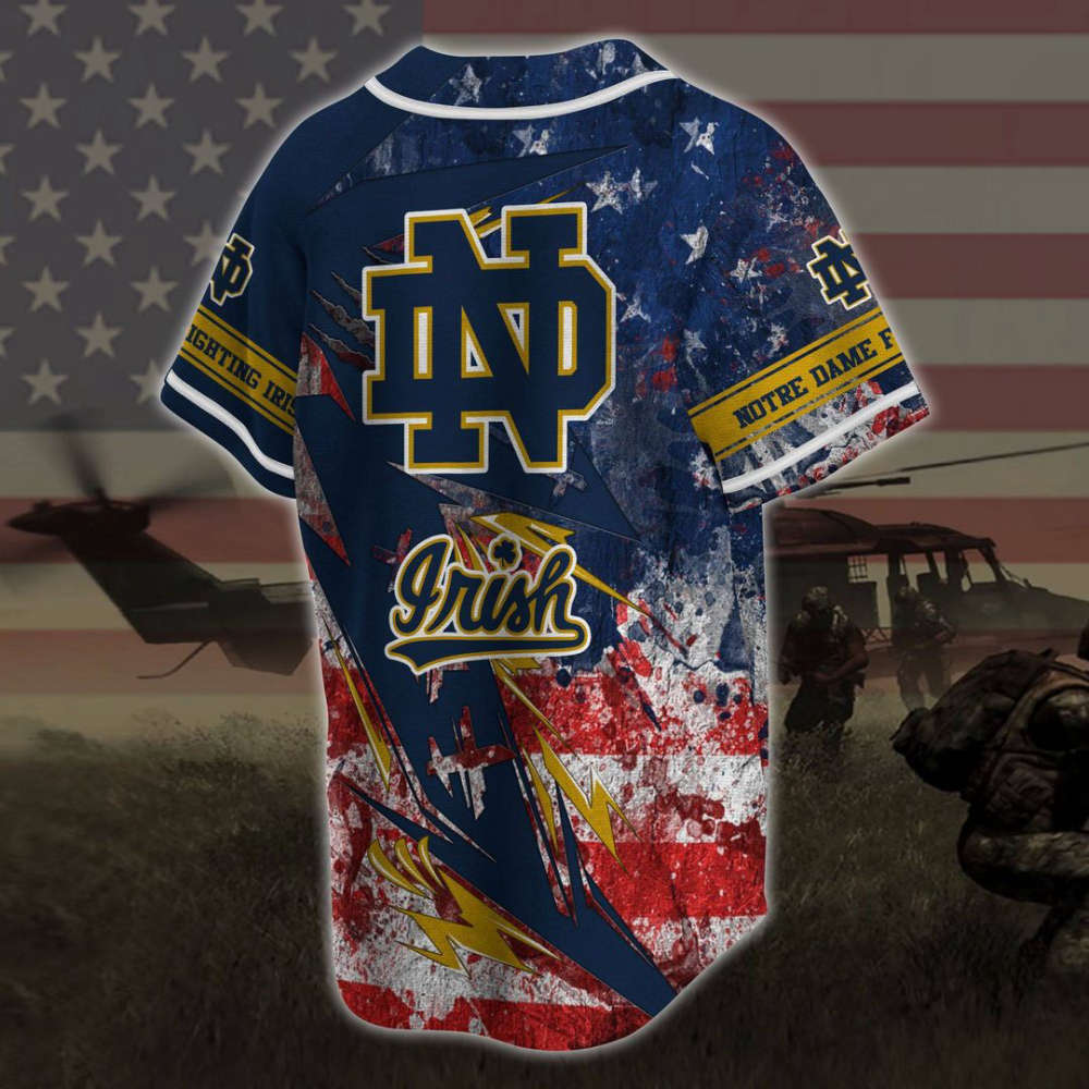 Notre Dame Fighting Irish Baseball Jersey Fan Gifts - lylyprint.com