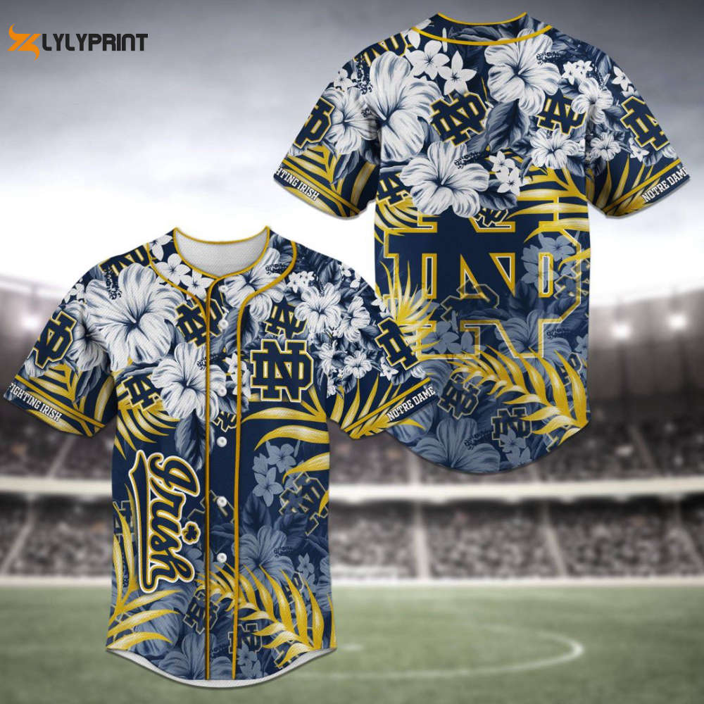 Notre Dame Fighting Irish Baseball Jersey Personalized 2023 Gift For Men Women - lylyprint.com