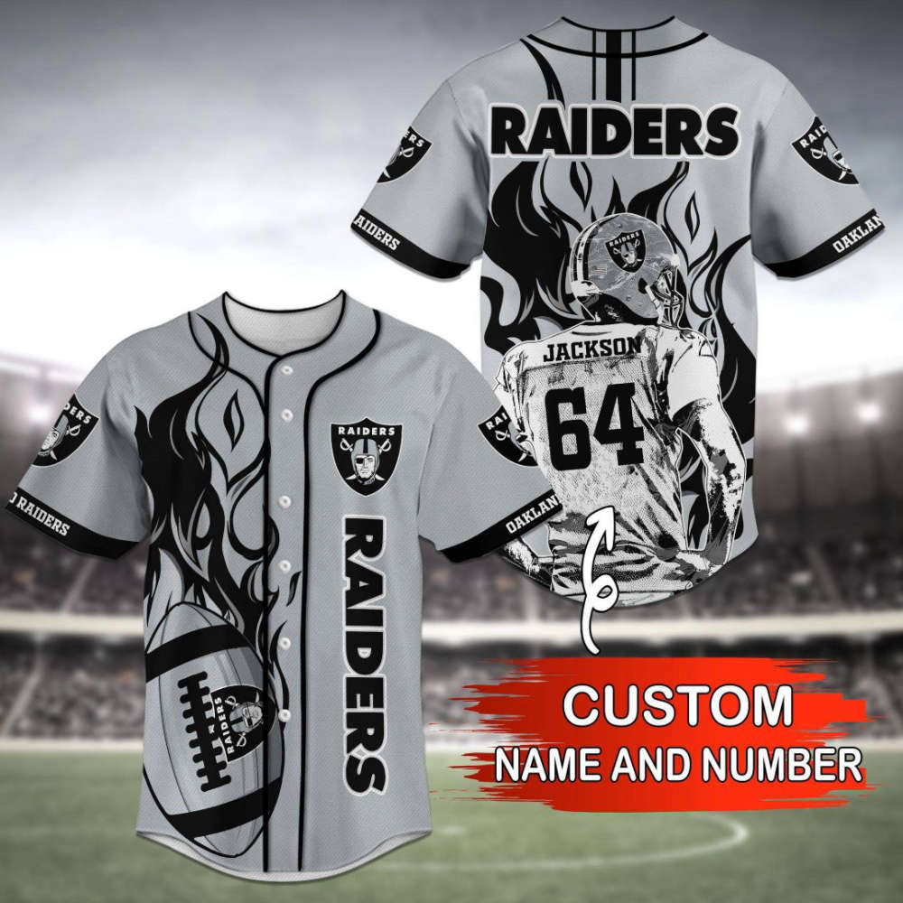 Oakland Raiders Baseball Jersey Personalized 2023 - lylyprint.com