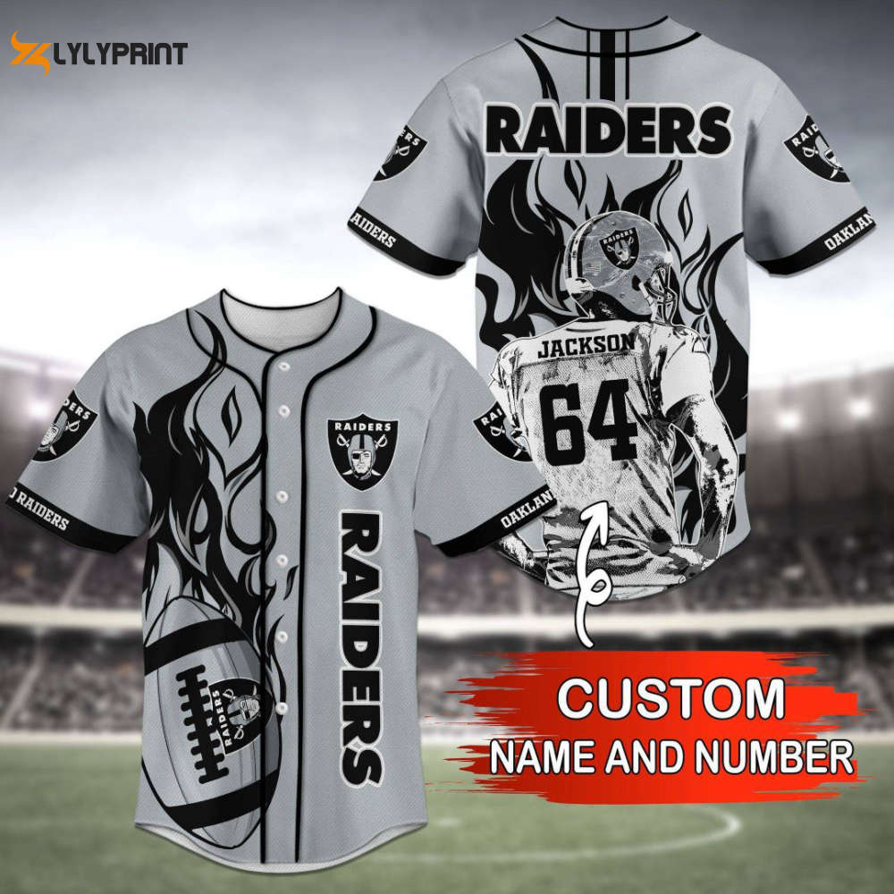 Oakland Raiders Baseball Jersey Personalized 2023 - lylyprint.com