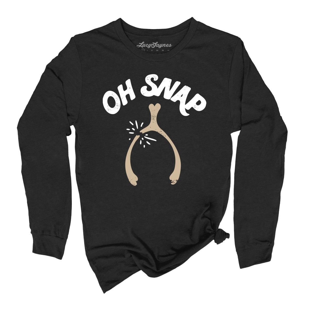 Oh Snap Wishbone Long Sleeve Tee