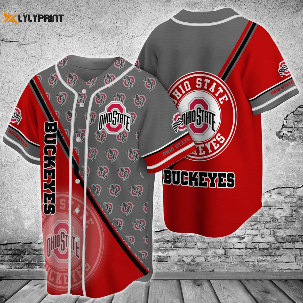 Ohio State Buckeyes Baseball Jersey Custom For Fans BJ0117 - lylyprint.com