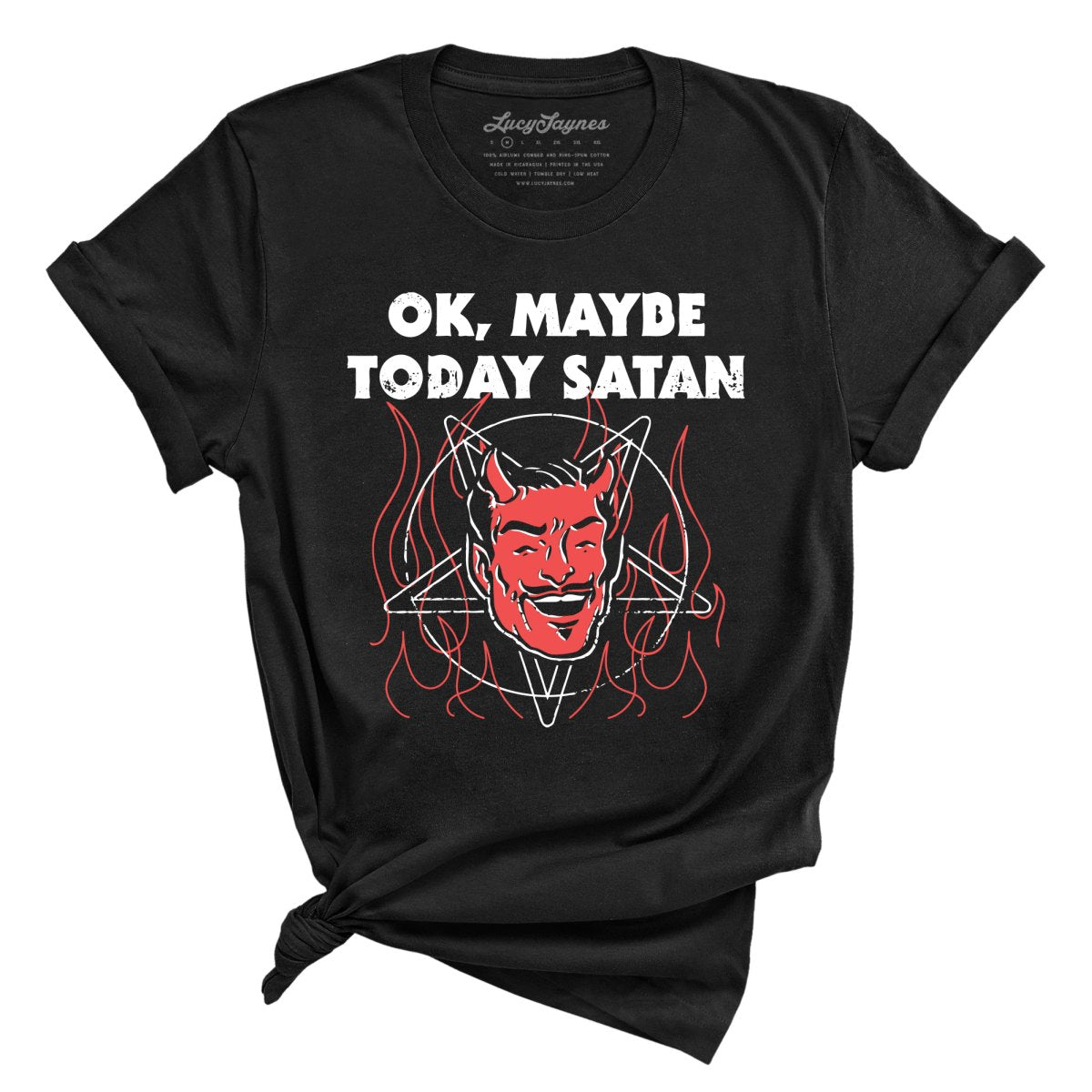 Okay Maybe Today Satan Tee
