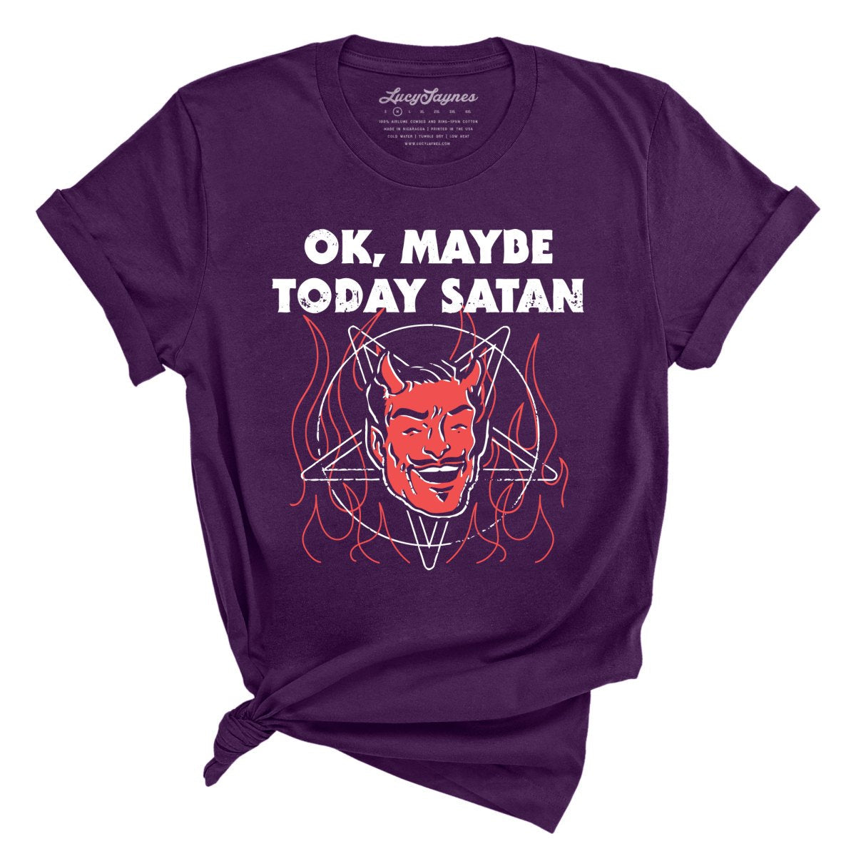 Okay Maybe Today Satan Tee