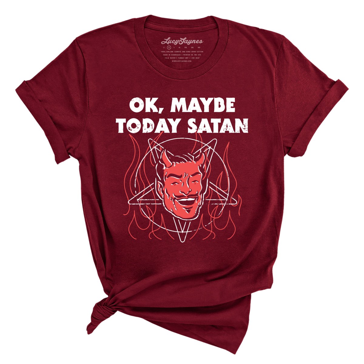 Okay Maybe Today Satan Tee