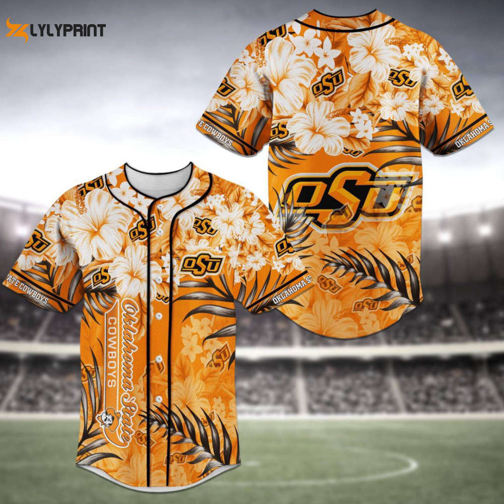 Oklahoma State Cowboys Baseball Jersey Personalized 2023 Gift For Men Women - lylyprint.com
