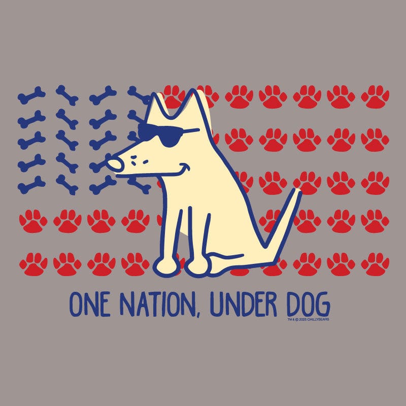 One Nation Under Dog  - Ladies Curvy V-Neck Tee