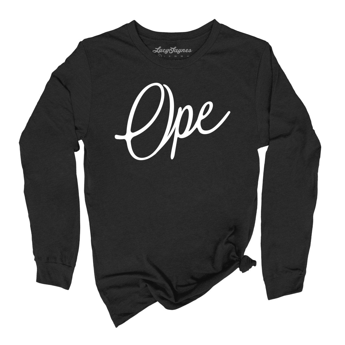 Ope Script Long Sleeve Tee