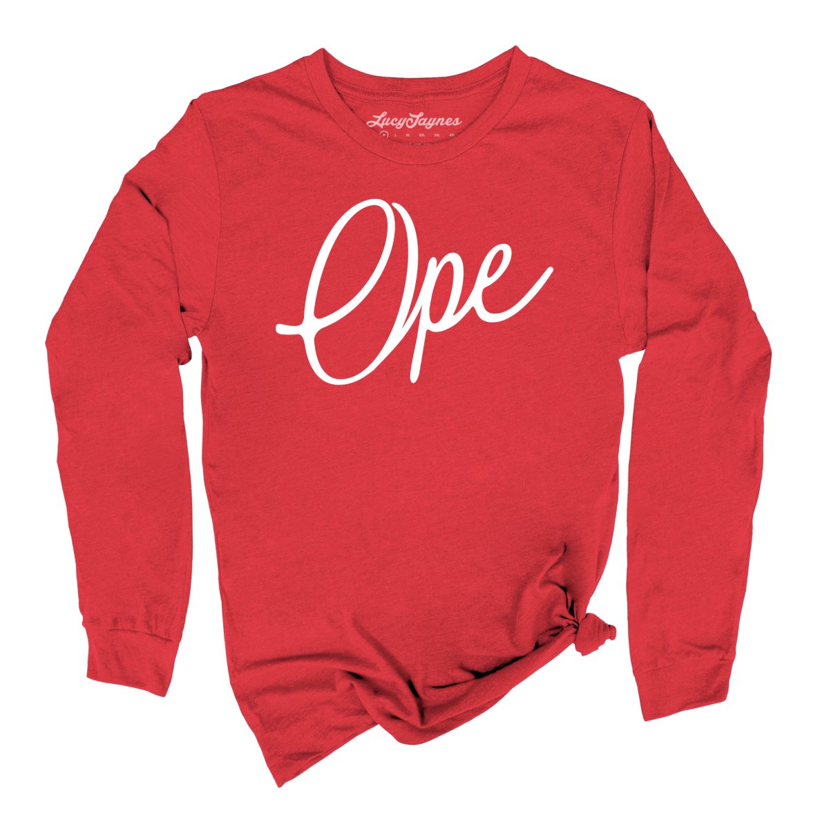 Ope Script Long Sleeve Tee