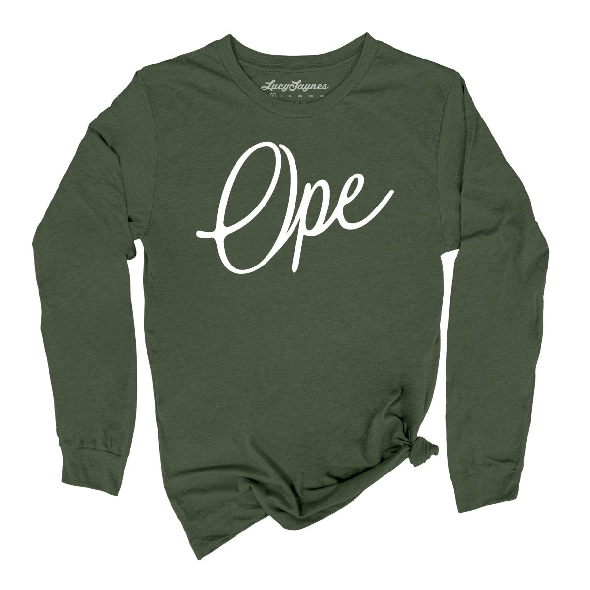 Ope Script Long Sleeve Tee