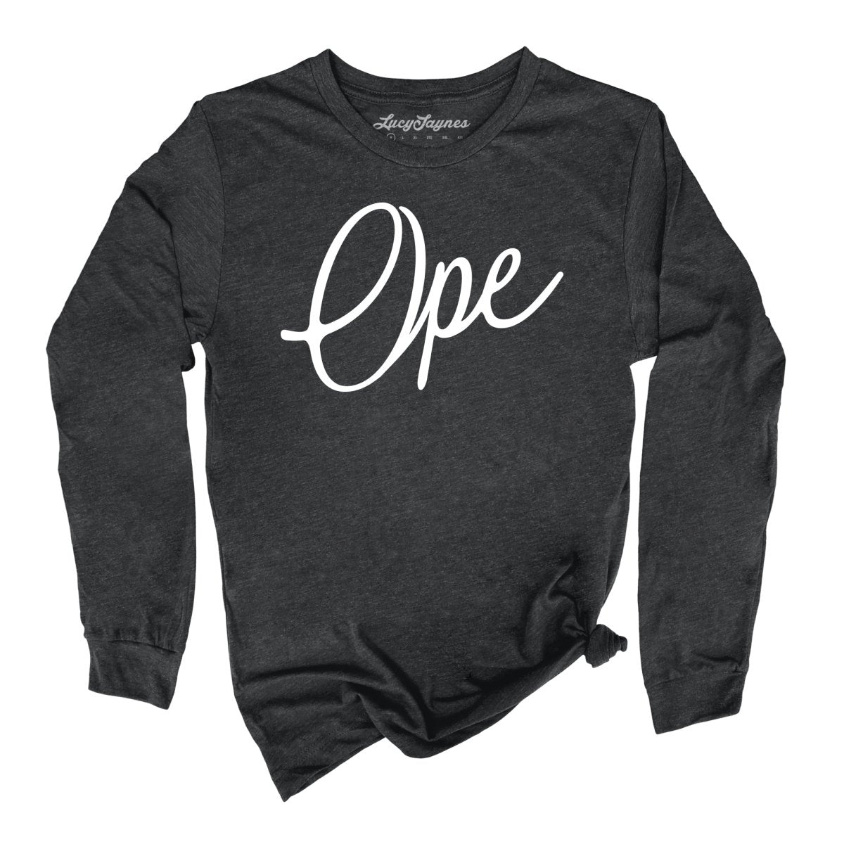 Ope Script Long Sleeve Tee