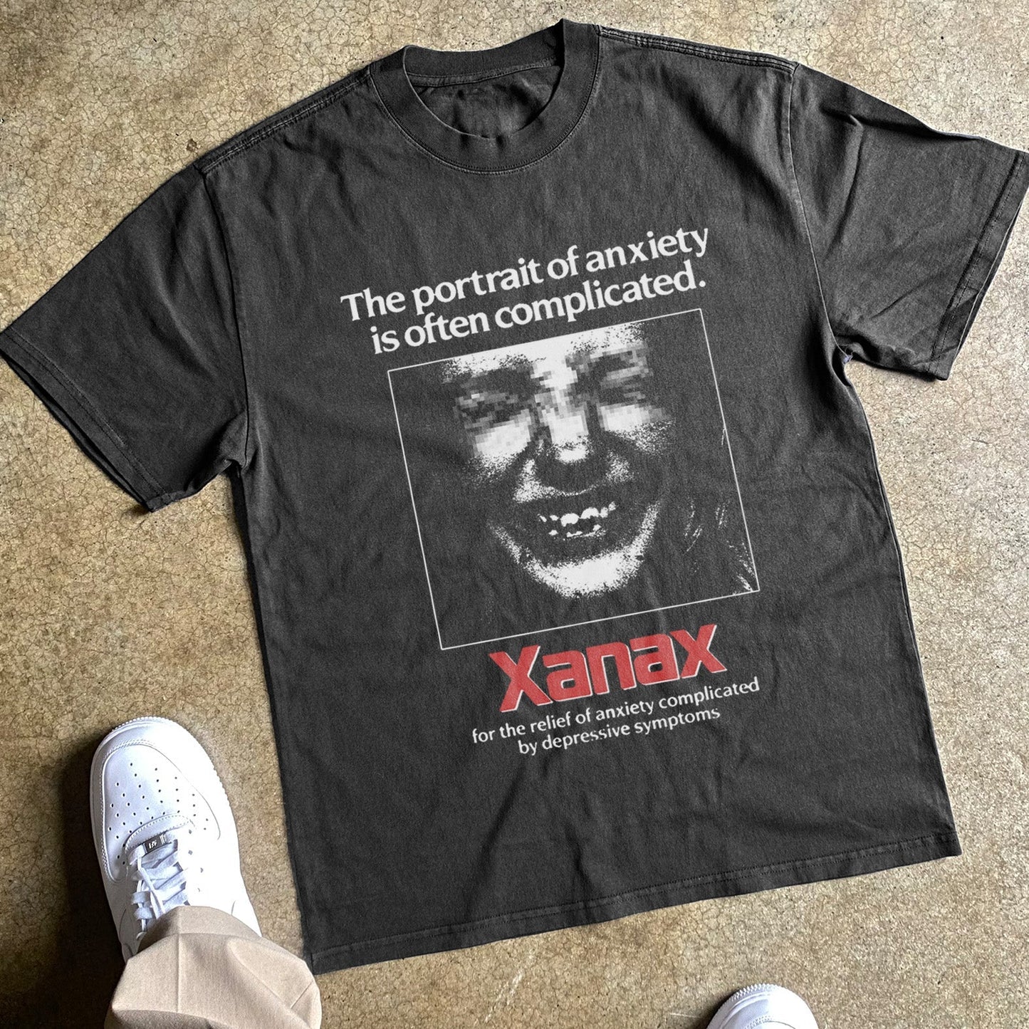 ANXIETY HEAVYWEIGHT BLACK TSHIRT