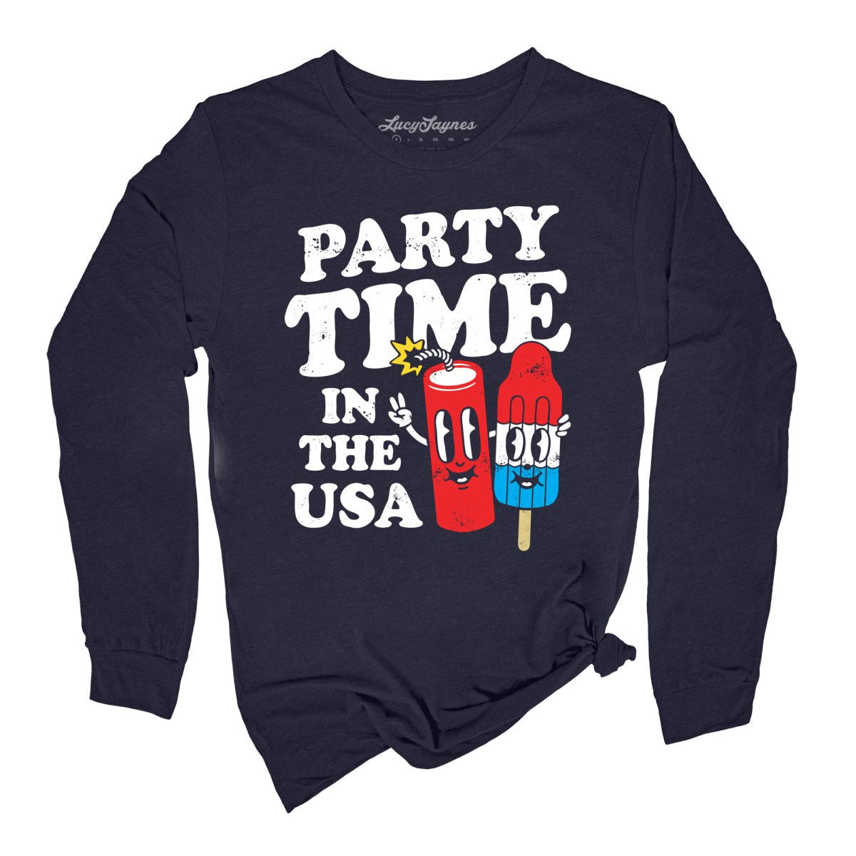Party Time In The USA Long Sleeve Tee