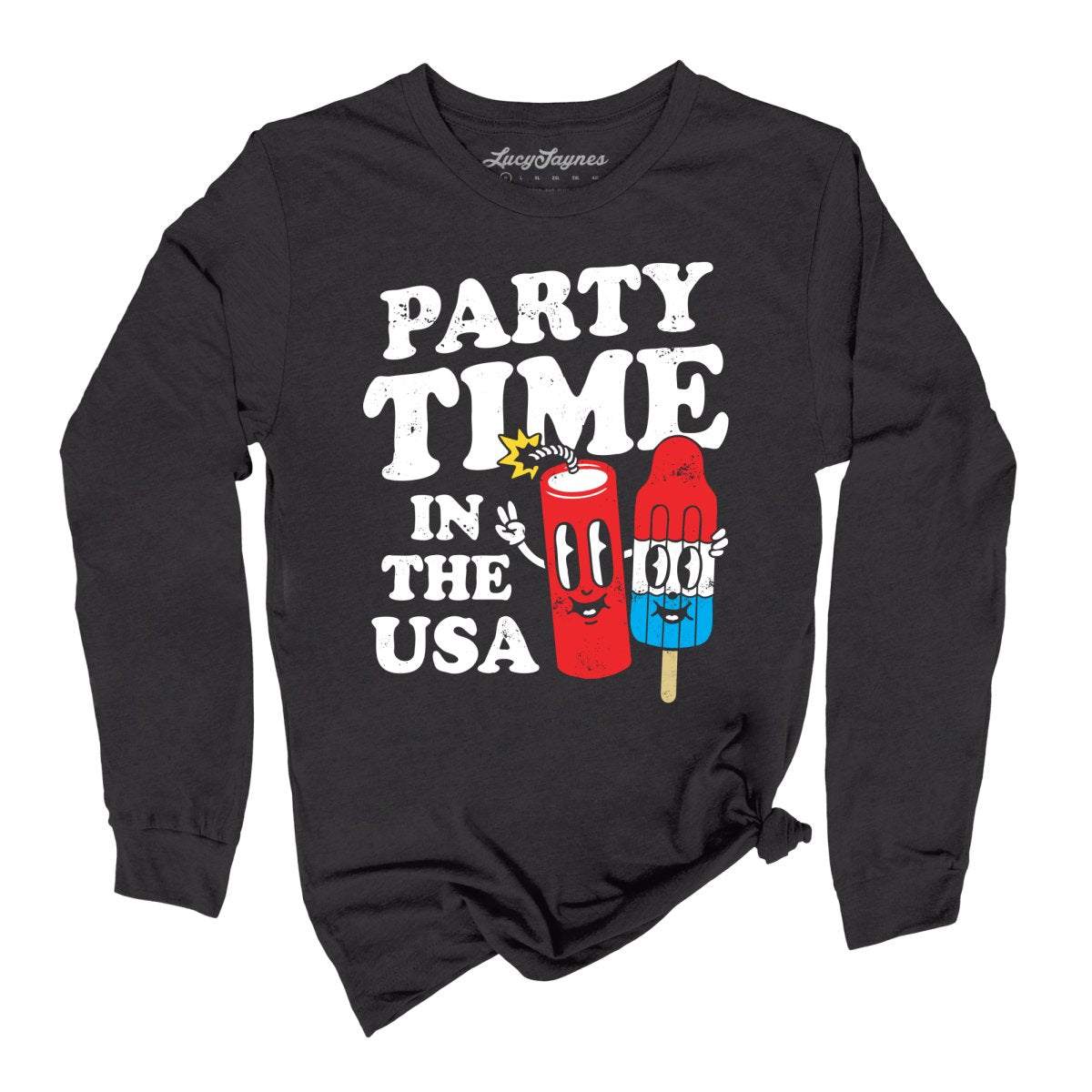 Party Time In The USA Long Sleeve Tee