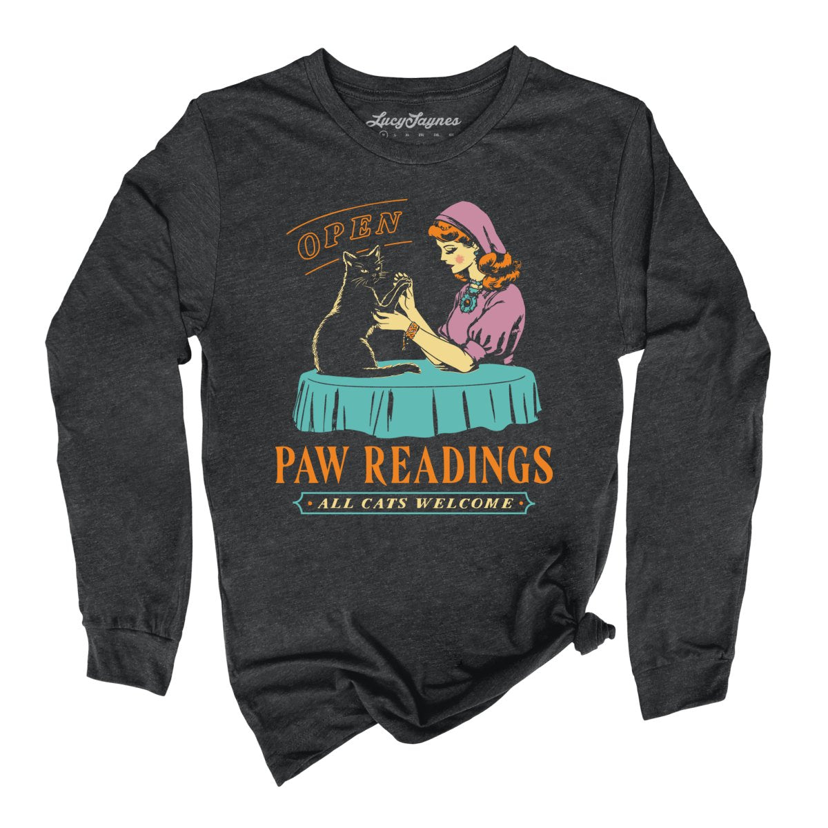 Paw Readings Long Sleeve Tee