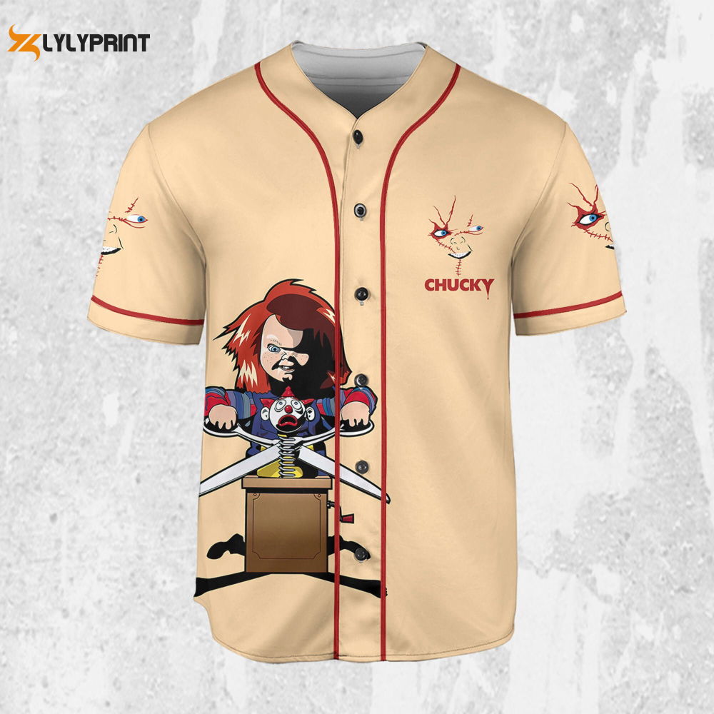Personalize Child's Play Chucky The Killer Jersey, Halloween Chucky Jersey, Chucky Baseball Jersey - lylyprint.com