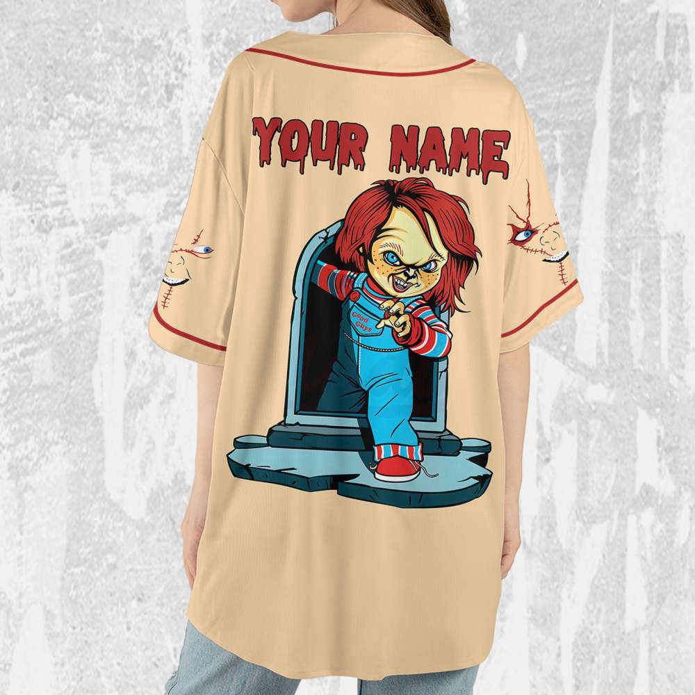 Personalize Child's Play Chucky The Killer Jersey, Halloween Chucky Jersey, Chucky Baseball Jersey - lylyprint.com
