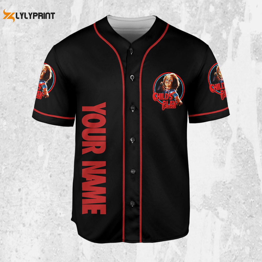 Personalize Child's Play Horor Chucky Jersey, Halloween Chucky Jersey, Chucky Baseball Jersey - lylyprint.com