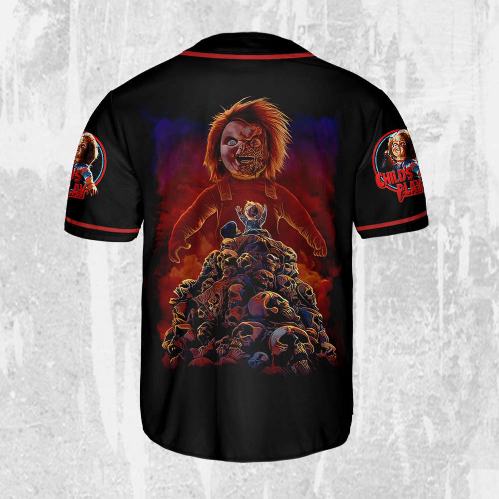 Personalize Child's Play Horor Chucky Jersey, Halloween Chucky Jersey, Chucky Baseball Jersey - lylyprint.com