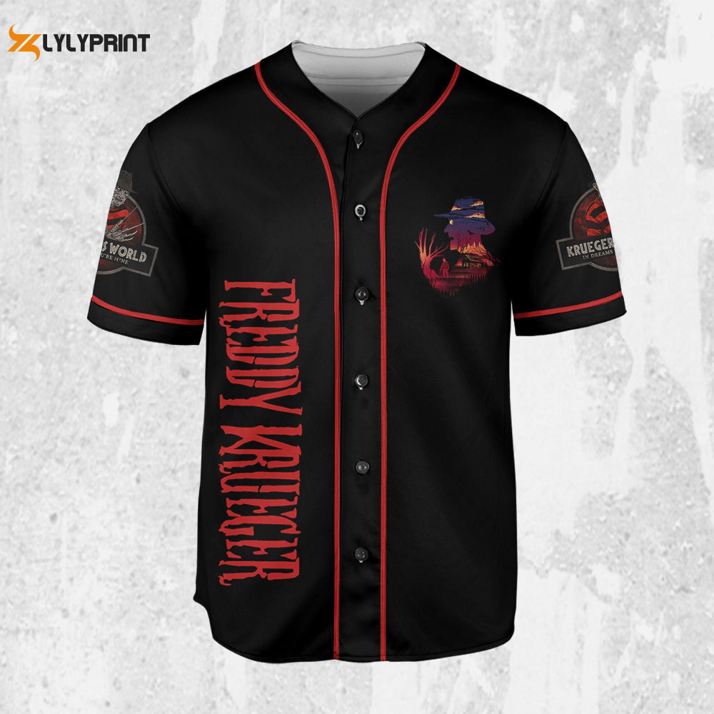 Personalize Freddy Krueger Dream Demon Jersey, Horror Jersey, Freddy Baseball Jersey - lylyprint.com