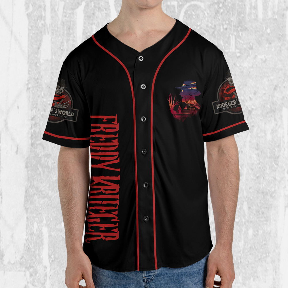 Personalize Freddy Krueger Dream Demon Jersey, Horror Jersey, Freddy Baseball Jersey - lylyprint.com