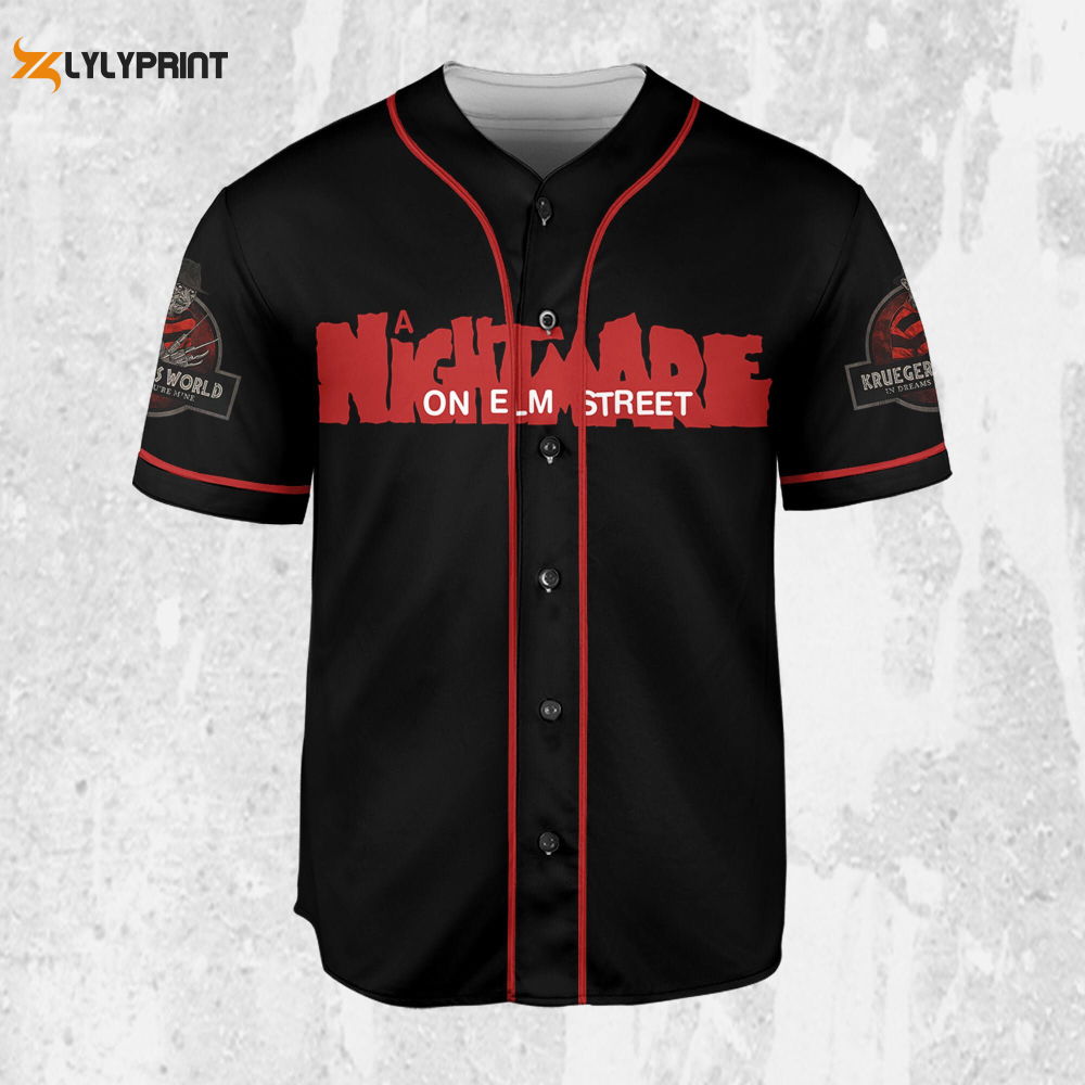 Personalize Freddy Krueger Krueger's World In Dreams You're Mine Jersey, Freddy Baseball Jersey - lylyprint.com